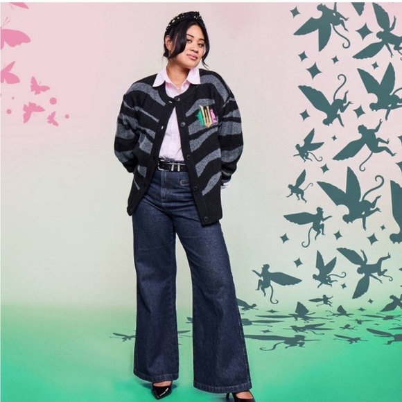 Wicked Striped Graphic Cardigan - Black adult small (oversized) target - Picture 4 of 14